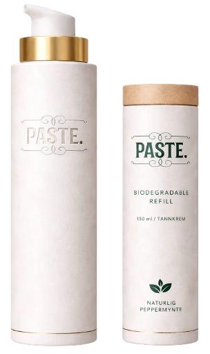PASTE. aluminiumsdispenser i hvit finish